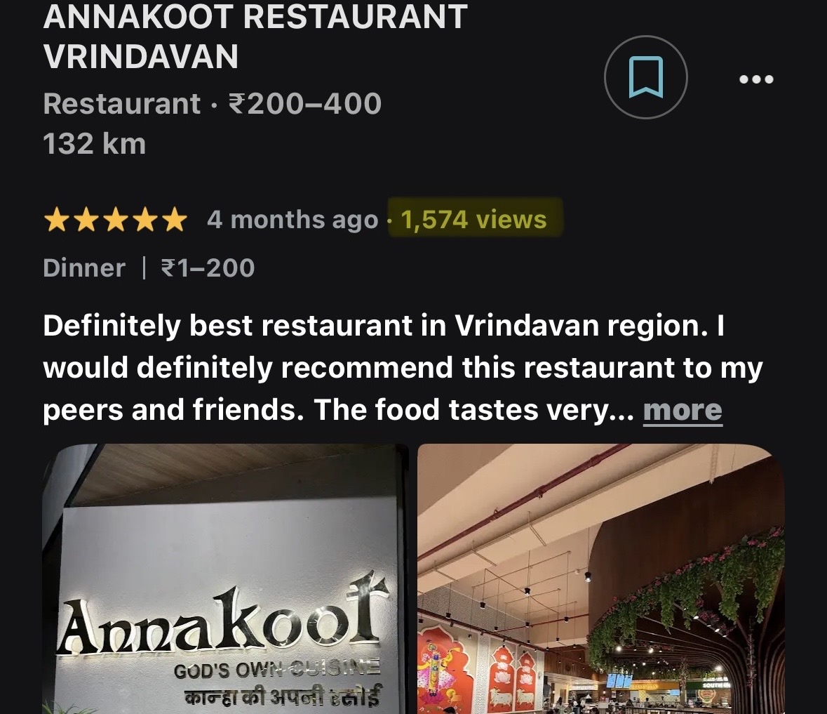 Annakoot Restaurant Chain